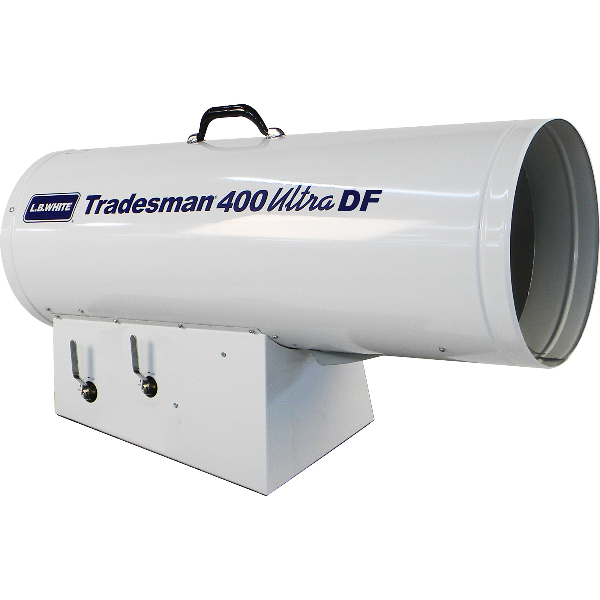 L.B. White Tradesman 400 DF, 400K BTU LP/NG, w/diag light, Heat Type Forced Air, Heat Output 400000 Btu/hour, Model# Tradesman 400 Ultra DF